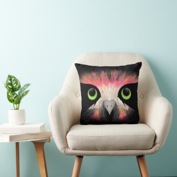 Dark Night Owl Illustration Throw Pillow by dulceevents at Zazzle