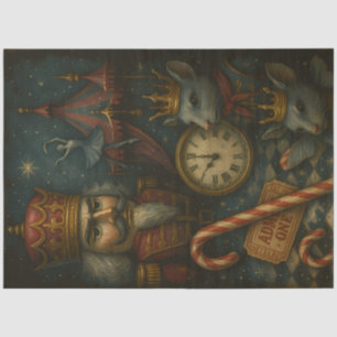 Dark Nutcracker Ballet Gothic Christmas Fantasy Tissue Paper