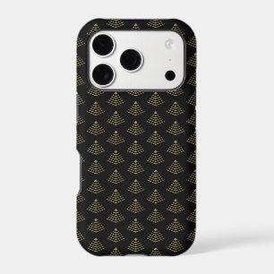 Dark Obsidian Gold Cyber Pyramid Neo Deco Armor iPhone 17 Pro Case