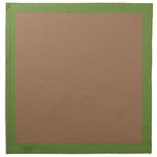 Dark Olive and Mocha-Colored Napkins