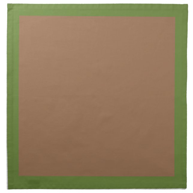 Dark Olive and Mocha-Colored Napkins (Front)