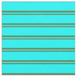 [ Thumbnail: Dark Olive Green and Aqua Striped/Lined Pattern Fabric ]