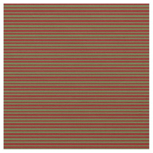 Dark Olive Green and Dark Red Pattern of Stripes Fabric