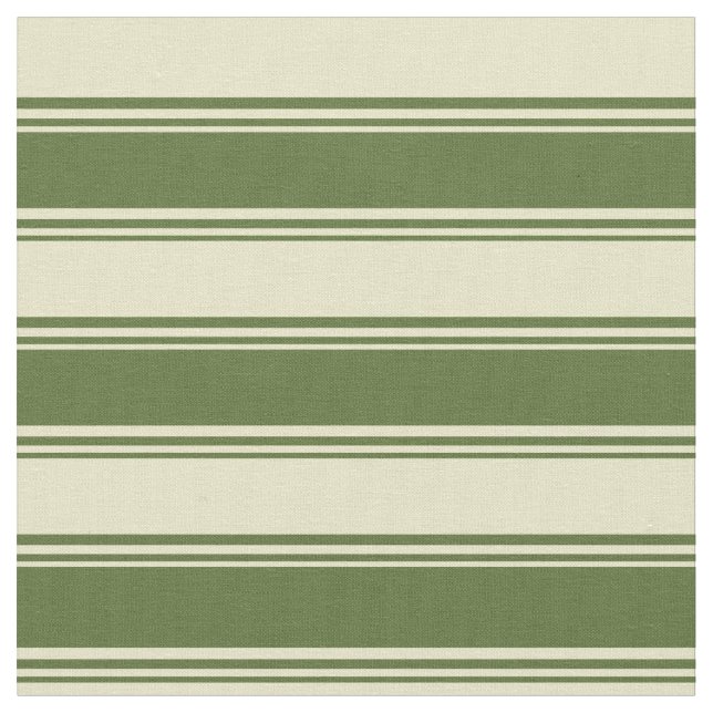 Dark Olive Green and Pale Goldenrod Pattern Fabric (Close Up)