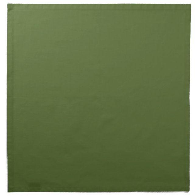 Dark Olive Green Cloth Napkin (Front)