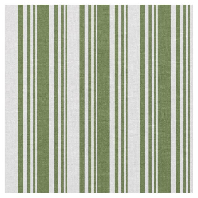 Dark Olive Green & Lavender Lines/Stripes Pattern Fabric (Close Up)