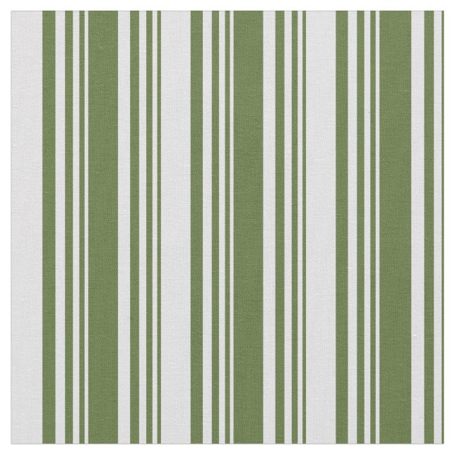 Dark Olive Green & Lavender Striped/Lined Pattern Fabric (Close Up)