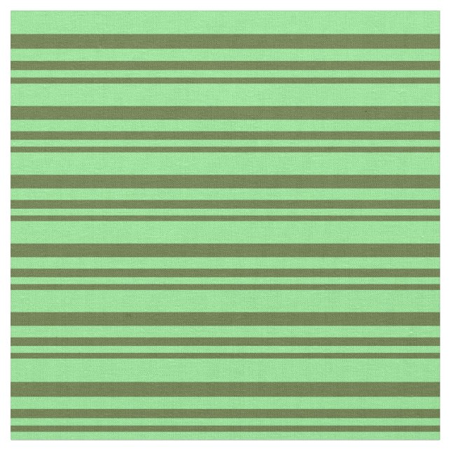 Dark Olive Green & Light Green Pattern Fabric (Close Up)