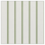 [ Thumbnail: Dark Olive Green & Light Yellow Striped Pattern Fabric ]