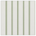[ Thumbnail: Dark Olive Green & Mint Cream Colored Lines Fabric ]