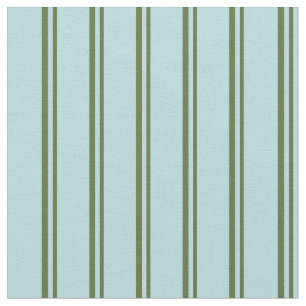 Dark Olive Green & Powder Blue Pattern Fabric