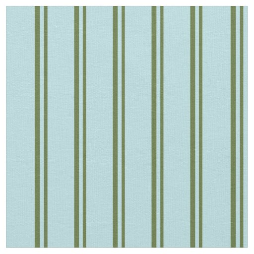 Dark Olive Green & Powder Blue Pattern Fabric