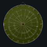 Dark olive green solid color dart board<br><div class="desc">Dark olive green solid color. Modern color.</div>