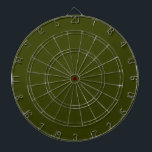 Dark olive green solid color dart board<br><div class="desc">Dark olive green solid color. Modern color.</div>