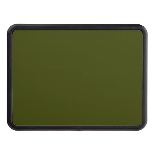 Dark olive green solid color hitch cover