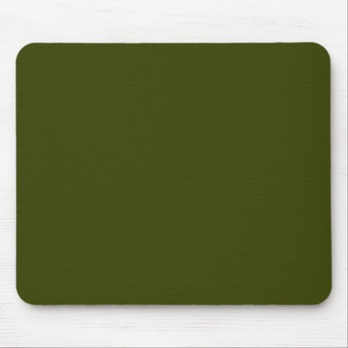 Dark olive green solid color mouse pad