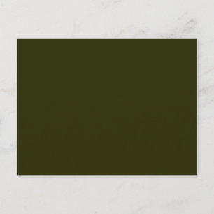 DARK OLIVE GREEN (solid color) ~ Postcard