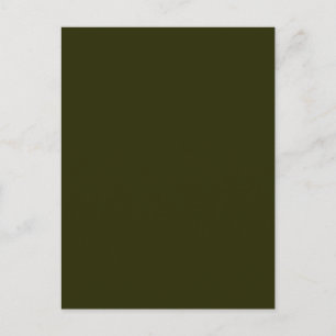 DARK OLIVE GREEN (solid color) ~ Postcard
