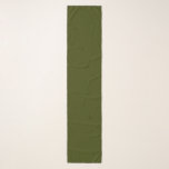 Dark olive green solid color scarf<br><div class="desc">Dark olive green solid color. Modern color.</div>