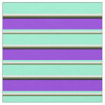 [ Thumbnail: Dark Olive Green, White, Aquamarine, Purple, Black Fabric ]