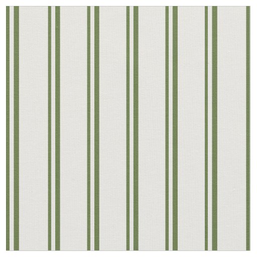 Dark Olive Green & White Colored Pattern Fabric