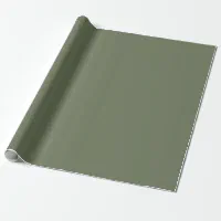 Dark Olive Green Wrapping Paper, Zazzle