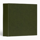 Dark olive textured  3 ring binder