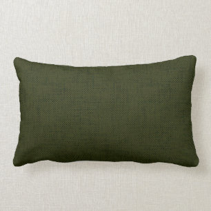 Dark olive textured lumbar pillow
