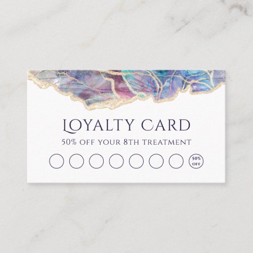 dark opal design loyalty card