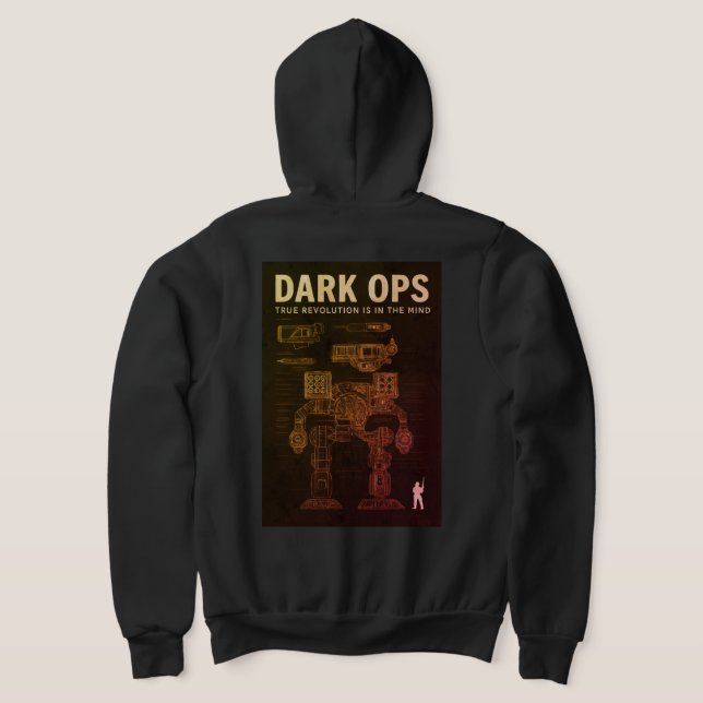 Dark Ops Battle Mech — Crest of the Mind Hoodie (Laydown Back)