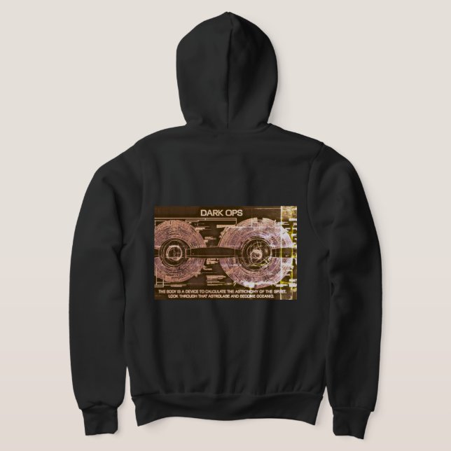 Dark Ops Wormhole Hoodie —Interdimensional Dossier (Laydown Back)