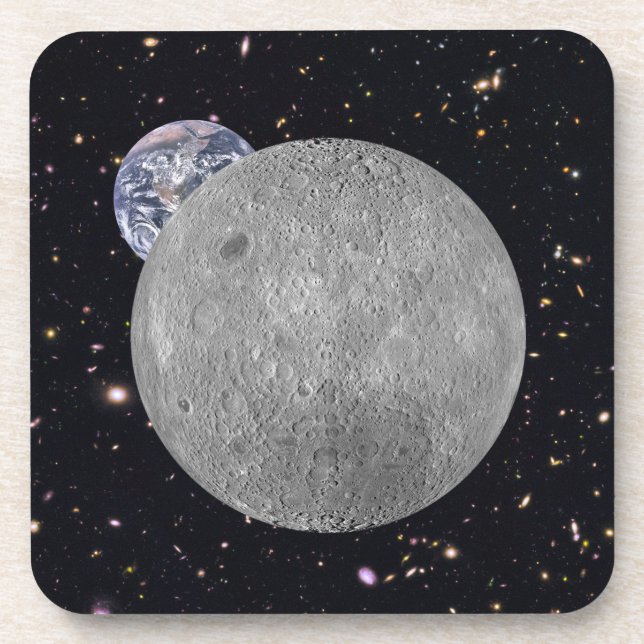Dark or Far Side of the Moon Starry Sky Coaster (Front)