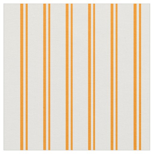 Dark Orange and Mint Cream Pattern Fabric