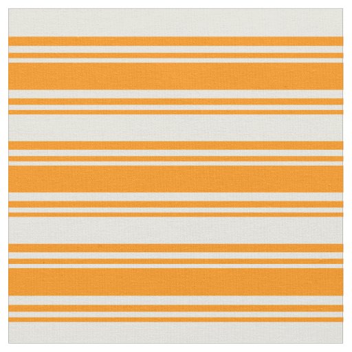 Dark Orange & Beige Lines Pattern Fabric