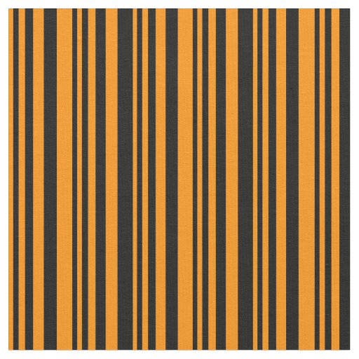 Dark Orange & Black Colored Lined/Striped Pattern Fabric