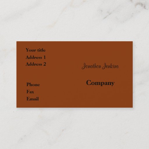 Customizable Dark orange business card templates