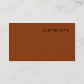 Dark orange business card
