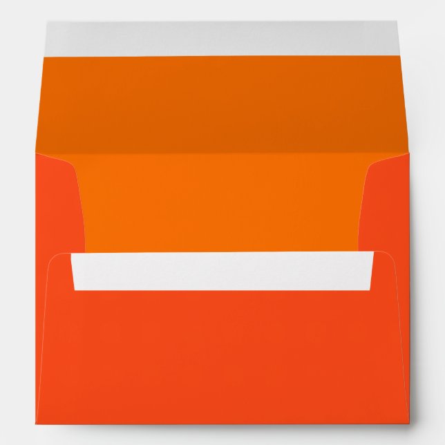 Dark Orange Customizable Invitation Envelope (Back (Bottom))