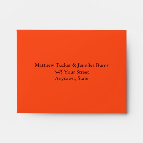 Dark Orange Envelope with Pre_Printed Address