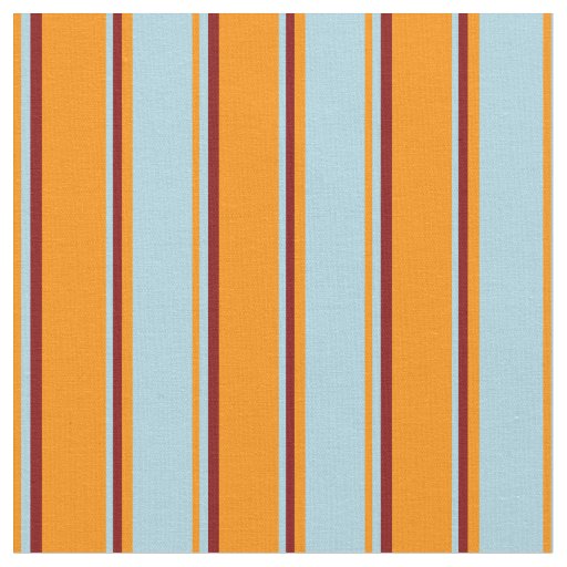 Dark Orange, Light Blue, and Maroon Lines Fabric