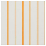 [ Thumbnail: Dark Orange & Light Cyan Colored Stripes Fabric ]