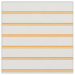 [ Thumbnail: Dark Orange & Light Yellow Colored Lines Fabric ]