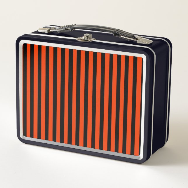 Dark Orange Metal Lunch Box (Front)