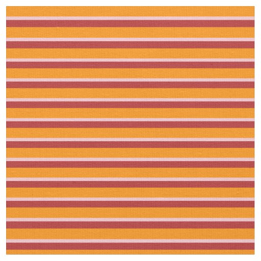 Dark Orange, Pink & Red Colored Lines Fabric