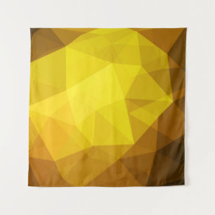 Dark orange polygonal. A completely new color illu Tapestry