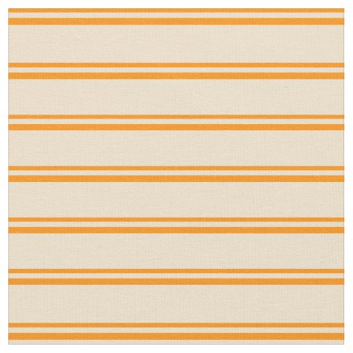 Dark Orange & Tan Stripes Fabric