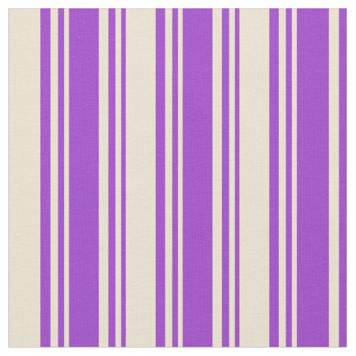 Dark Orchid and Beige Lined/Striped Pattern Fabric