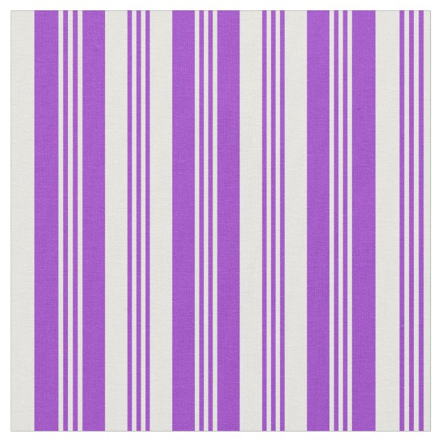 Dark Orchid and White Striped Pattern Fabric (Close Up)