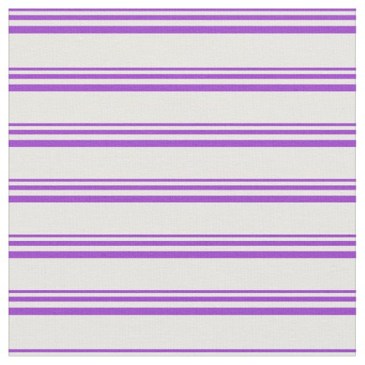 Dark Orchid and White Striped Pattern Fabric