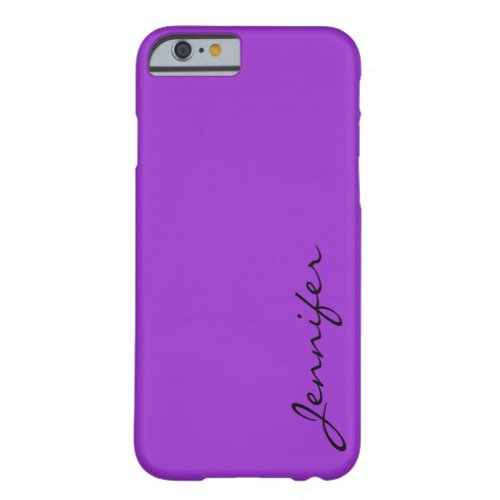 Dark orchid color background barely there iPhone 6 case